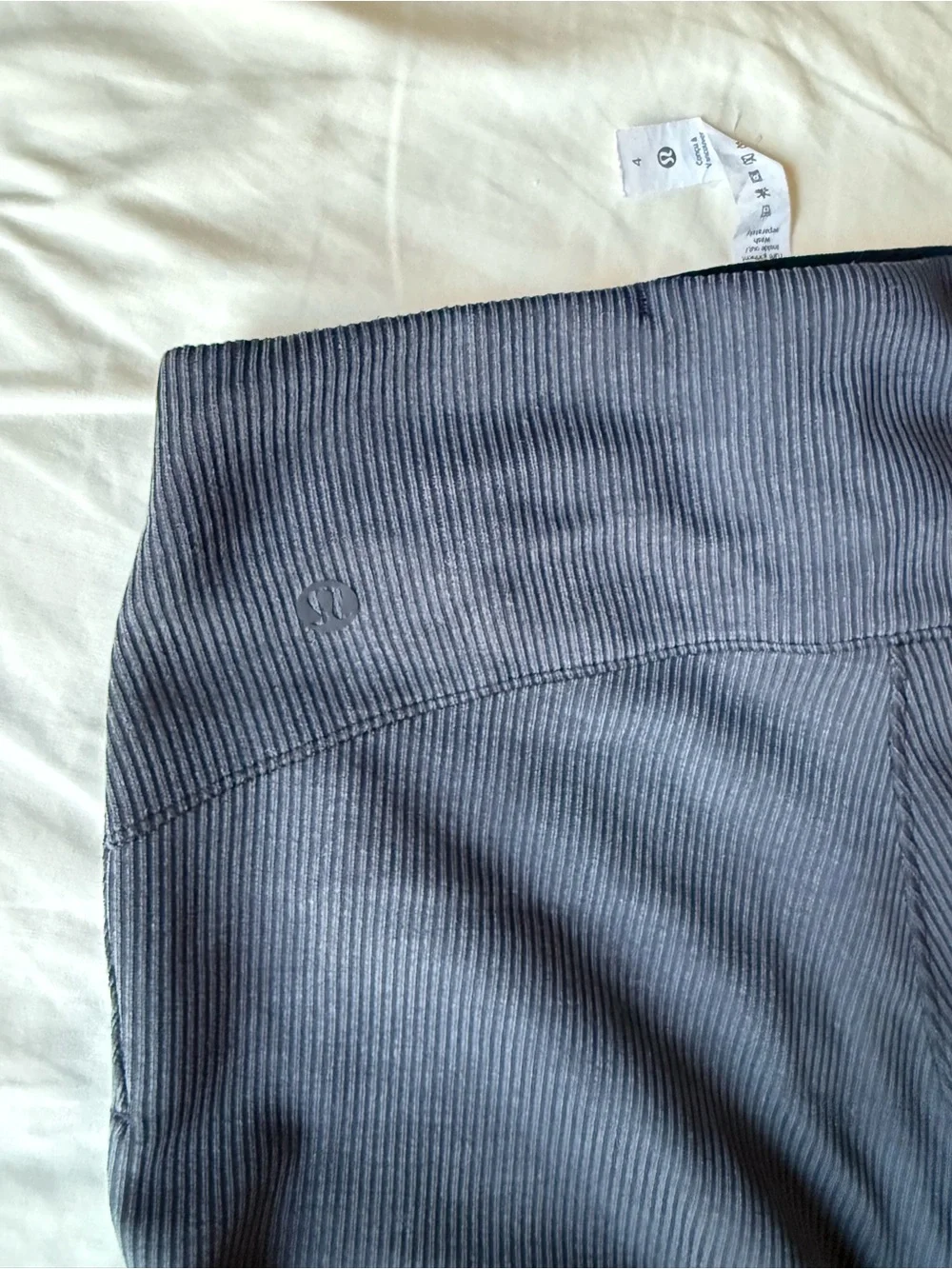 Lululemon brushed rib softstreme zip flare pant